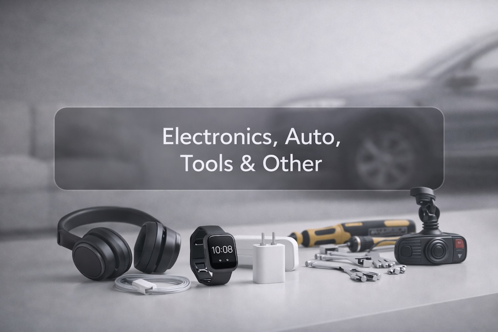 Electronics, Auto, Tools & Other